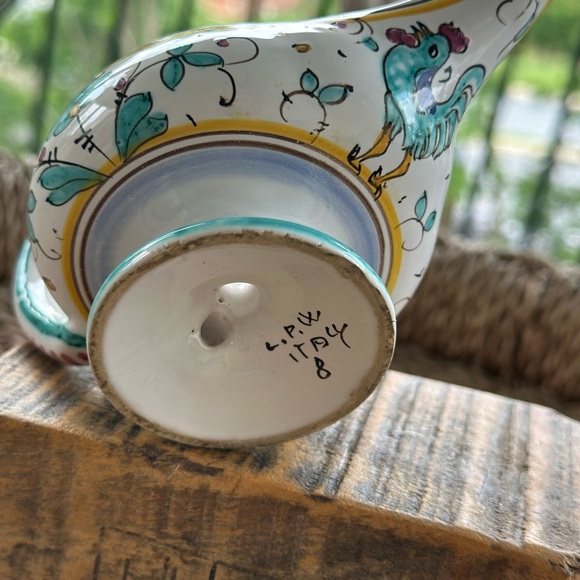 Italian Pottery Aladdin Lamp Candle Holder - Picture 8 of 12